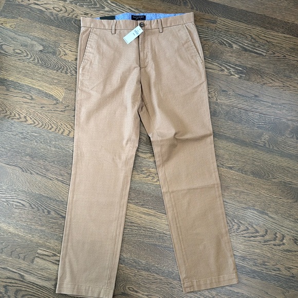 Banana Republic Aiden Stretch Chinos Flat-Front Cotton Blend slim fit - Picture 4 of 5